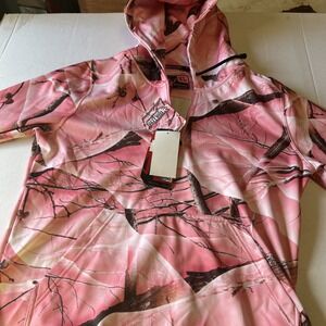 Huntworth Pink Camo Jacket Full Zip Long Sleeve Women's Size Small tech gear